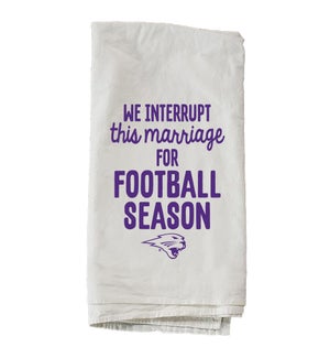 Football Season University Of Northern Iowa Towel